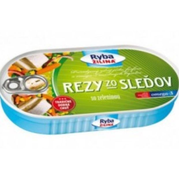 Ryba Žilina Rezy zo sleďov so zeleninou 170g