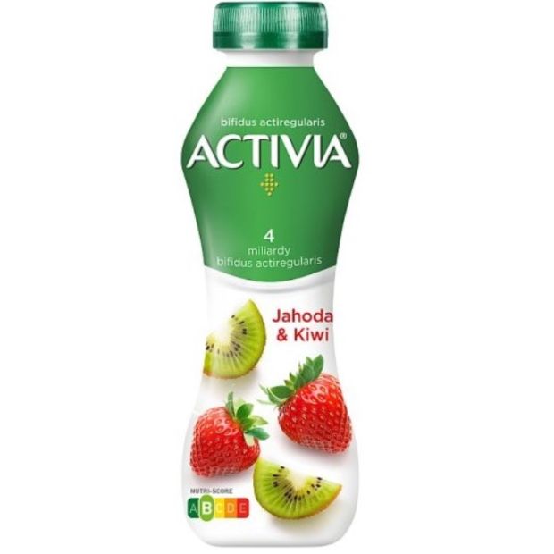 Activia Probiotický jogurtový nápoj jahoda a kiwi 280g