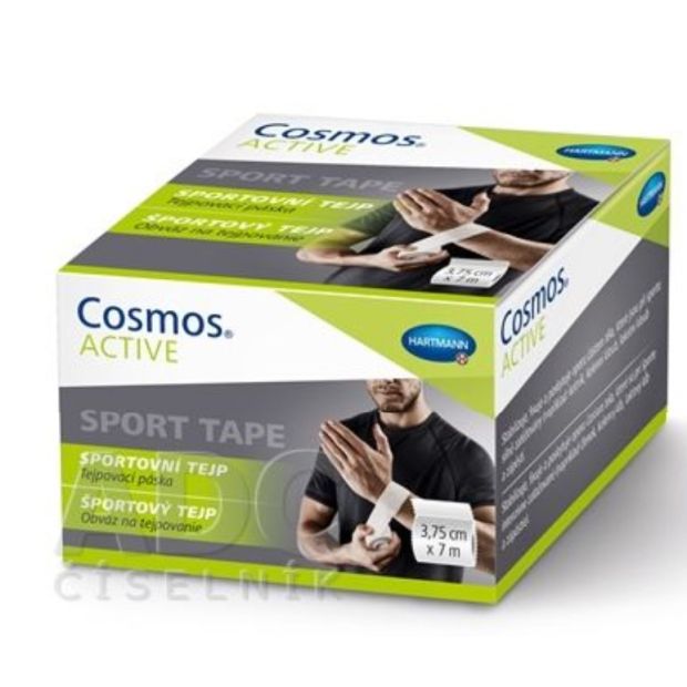 Cosmos Aktívna športová páska Biela páska 3,75cmx7m