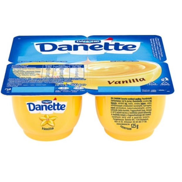 Danette dezert vanilka 4x125g