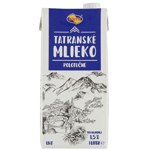 Tami Tatranské mlieko polotučné 1,5% 1l
