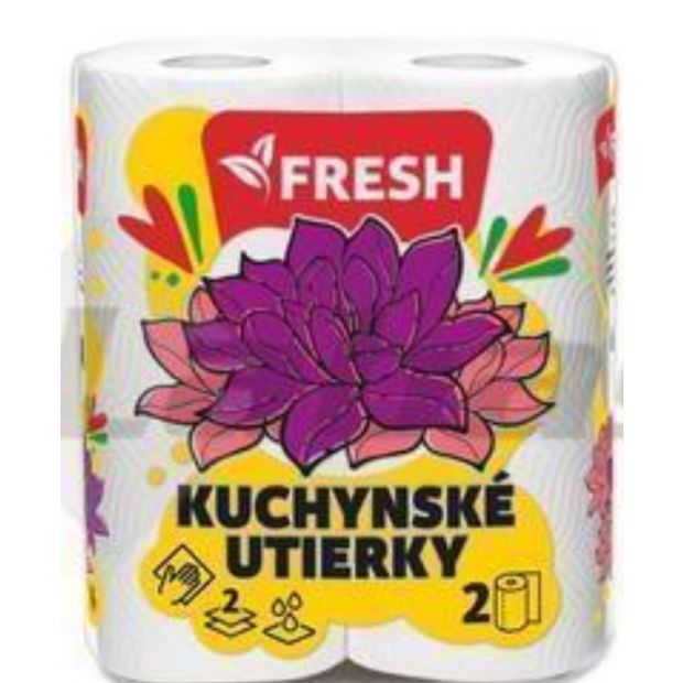 Fresh Utierky Kuchynské 2vrst. 2ks
