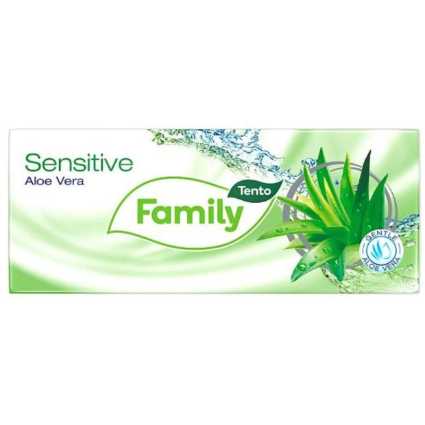 Tento Family Sensitive Aloe Vera hygienické vreckovky 3 vrstvové 10x10ks