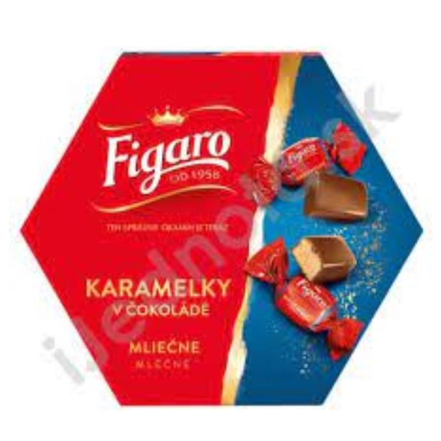 Figaro Karamelky v čokoláde mliečne 238g