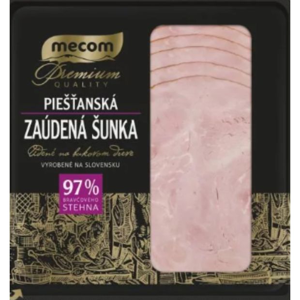 MECOM Premium Piešťanská zaúdená šunka 97% 100g