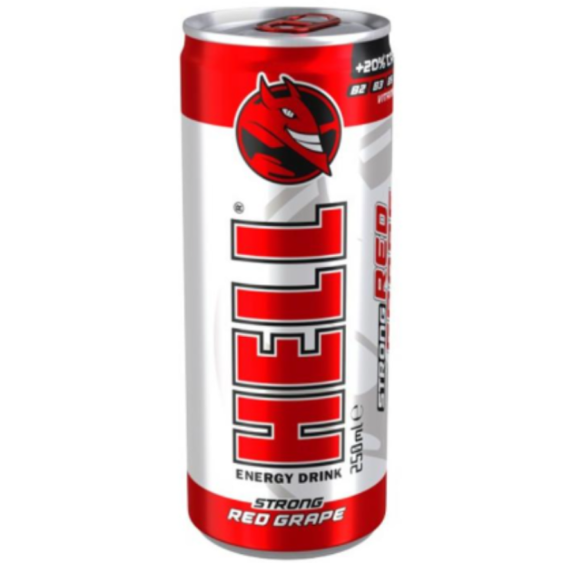 Hell Red Grape energetický nápoj 0,25l PLECH Z