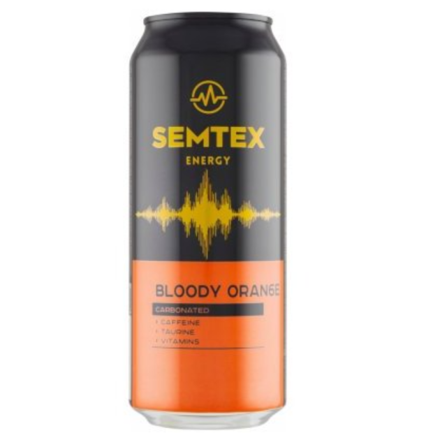 Semtex Energetický Nápoj Bloody Orange 0,5l PLECH Z
