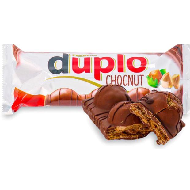 Ferrero Duplo oblátky plnené krémom a celými lieskovcami poliate mliečnou čokoládou 26 g
