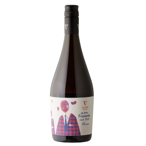Világi Winery Mr&Mrs.Frizzante Rosé 2022 11,5% Perlivé Suché Ružové Víno 0,75l