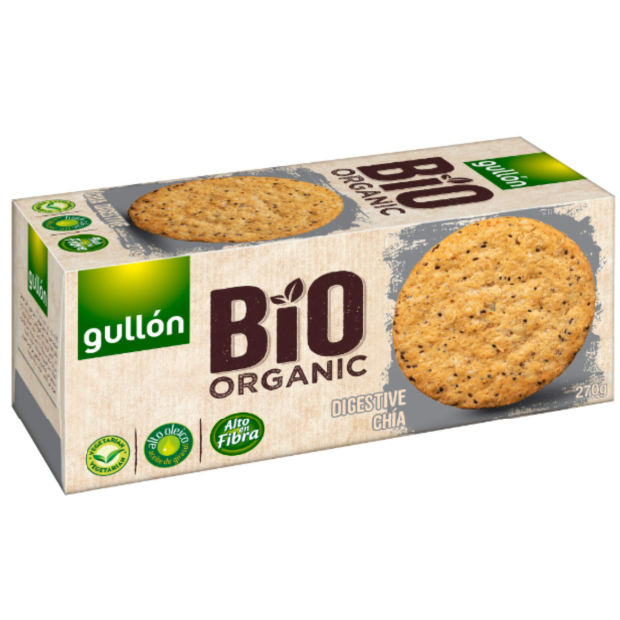 Gullon Bio Organic Digestive Chia 270g