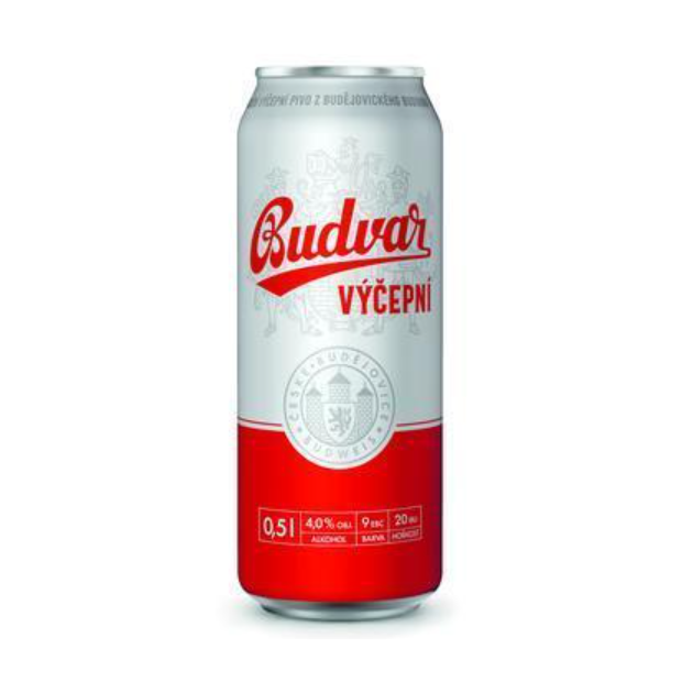 Budweiser Budvar Original svetlý ležiak pivo 10% 0,5l PLECH Z