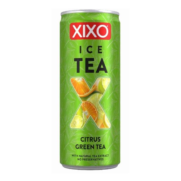 Xixo Citrus Ľadový Zelený Čaj 0,25l PLECH Z