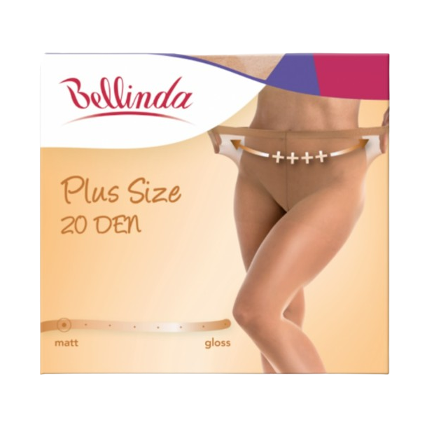 Bellinda Pančuchové nohavice Plus Size XL Amber 20DEN (KS)