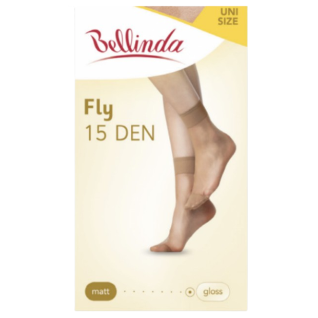Bellinda Ponožky Fly Uni Brown 15DEN (KS)