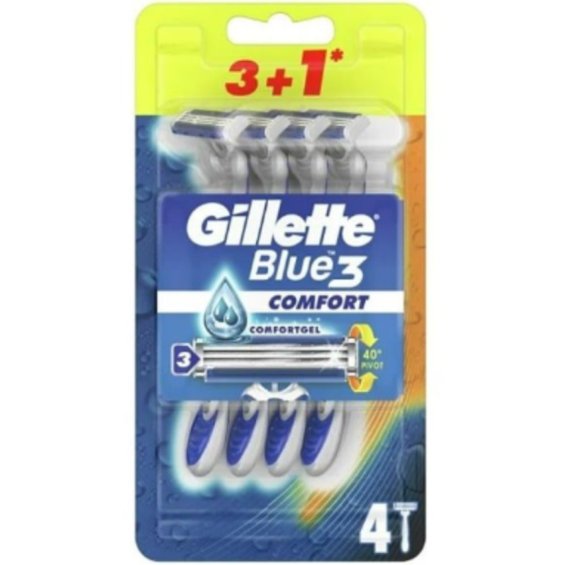 Gillette jednorazové žiletky Blue3 4ks Comfort: