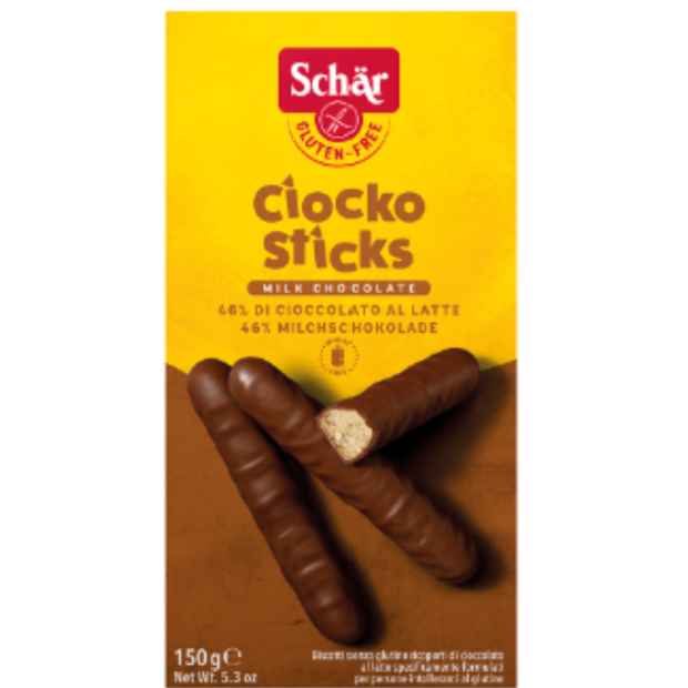 Schär Ciocko Sticks bezlepkové sušienky v čoko poleve 150g