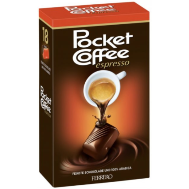 Pocket Coffee Espresso 18ks 225g