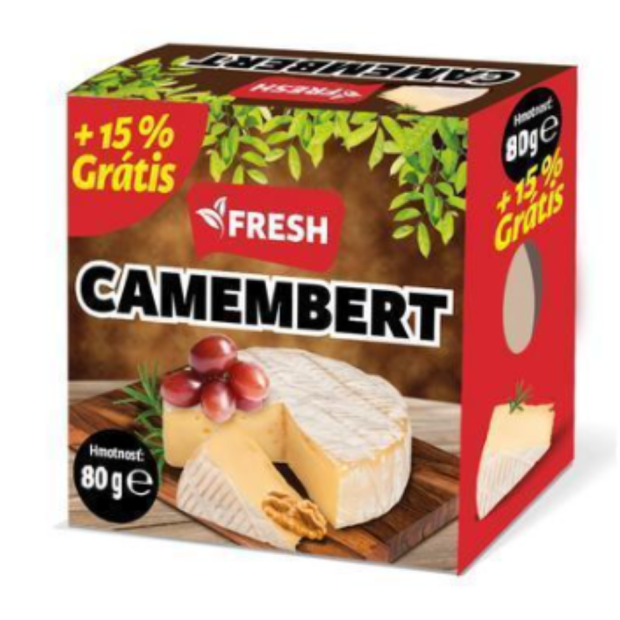 FRESH Syr Camembert 80g+15% grátis