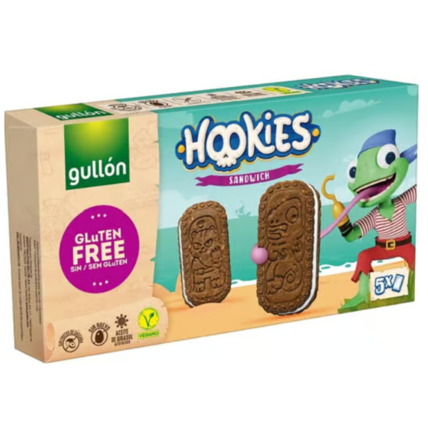 Gullon Hookies bezlepkové sendvičové sušienky s náplňou 230g