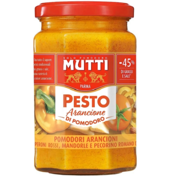 Mutti Pesto di Pomodoro Arancione Pesto z Oranžových Paradajok 180g