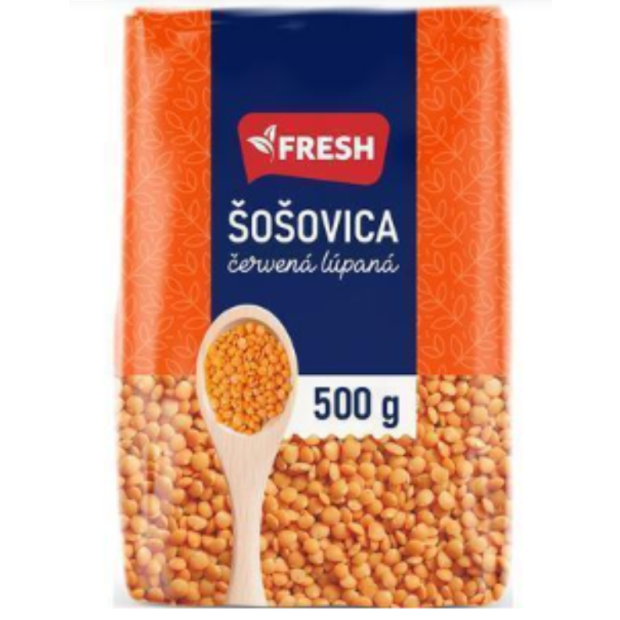 FRESH Šošovica červená lúpaná 500g